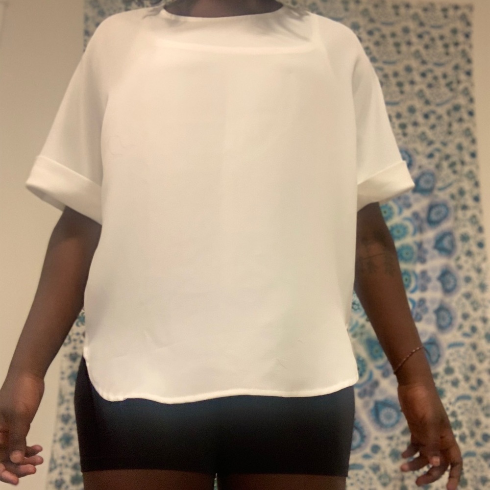 Uniqlo white blouse
